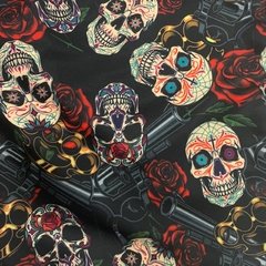 Shorts Summer Caveira Mexicana Masculino na internet