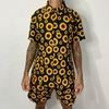 Kit Camisa de Botão e Shorts Girassol