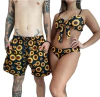 Kit Mozão Shorts e Biquini de Laço Girassol
