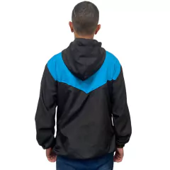 Corta Vento Masculina Preto e Azul Claro Lisa na internet