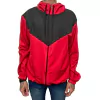 Corta Vento Masculina Vermelho e Preto Lisa