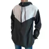Corta Vento Masculina Preta e Branco Lisa