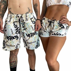 Kit Familia Shorts New Year Branco - Deluvi Store