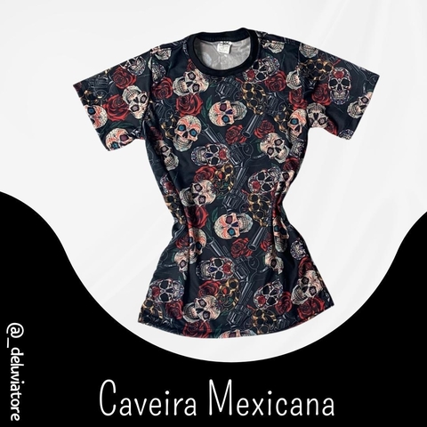 Camiseta Caveira Mexicana Feminina - comprar online