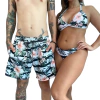 Kit Mozão Shorts PROMOCIONAL e Biquini Asa Delta Floral Listrado
