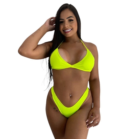 Biquini Asa Delta Verde Neon