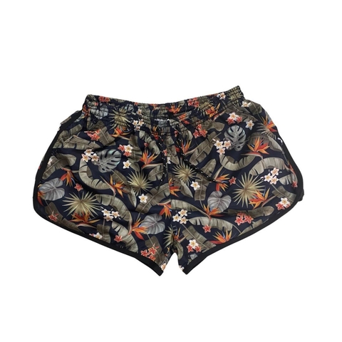 Shorts Summer Feminino Floral Verde