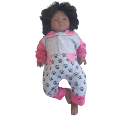 Boneca Reborn Negra Bebê Realista Lyra Sidnyl Membros Macios - comprar online