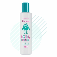 Shampoo Com Lavanda ARRUDA E CITRONELA Infantil Contra Piolhos Lêndeas Coceira Abelha Rainha REF2000