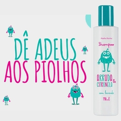 Imagem do Shampoo Com Lavanda ARRUDA E CITRONELA Infantil Contra Piolhos Lêndeas Coceira Abelha Rainha REF2000