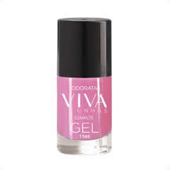 Esmalte Em Gel Rosa Sublime Cremoso Não Precisa Cabine Secagem Rápida Hipoalergênico Viva Unhas ODORATA REF 2431
