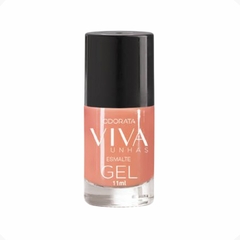 Esmalte Em Gel Pêssego Delicado Cremoso Não Precisa Cabine Secagem Rápida Hipoalergênico Viva Unhas ODORATA REF 2432