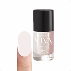 Esmalte Em Gel Cintilante Branco Pérola Não Precisa Cabine Seca Rápido Hipoalergênico Viva Unhas ODORATA REF 2433 na internet