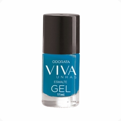 Esmalte Em Gel Petúnia Azul Cremoso Não Precisa Cabine Secagem Rápida Hipoalergênico Viva Unhas ODORATA REF 2628