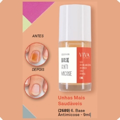 Base Antimicose Unhas Saudáveis Reduz Bactérias Fungos Nas Unhas Viva Unhas 9ml Odorata REF 2689 na internet