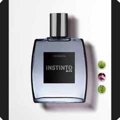 Deo Parfum Spray Instinto Man Fragrância Oriental Aromático Amadeirado Masculino 100ml Odorata REF 3294 - Importados da Malu