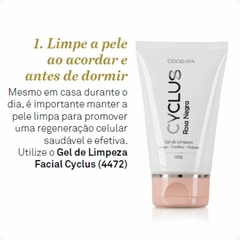 Gel de Limpeza Facial Limpa Tonifica Hidrata Nutre A Pele Cyclus Rosa Negra 125g Odorata REF 4472 na internet