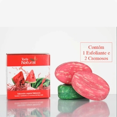 Sabonete Em Barra Vegetal Melancia Caixa 3x90g Esfoliante e Cremoso Odorata REF 4732 - Importados da Malu