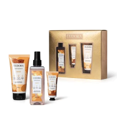 Kit Presente Karité Cremes Mãos E Corpo + Body Spray Instance Eudora Com Sacola Presenteável REF 84672 - comprar online