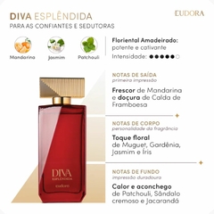 Desodorante Colônia Diva Esplêndida Eudora Fragrância Oriental Floral 100ml REF 93541 - comprar online