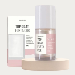 Imagem do Top Coat Furta Cor Com Efeito Holográfico Aumenta a Durabilidade do Esmalte Seca Rápido VIVA UNHAS ODORATA REF 2693