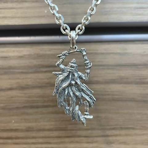 Pingente Obaluáe 4X2cm Prata Legítima 925