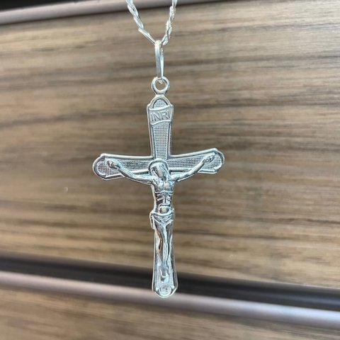 Pingente Crucifixo 4,6X3cm Prata Legítima 925 - comprar online