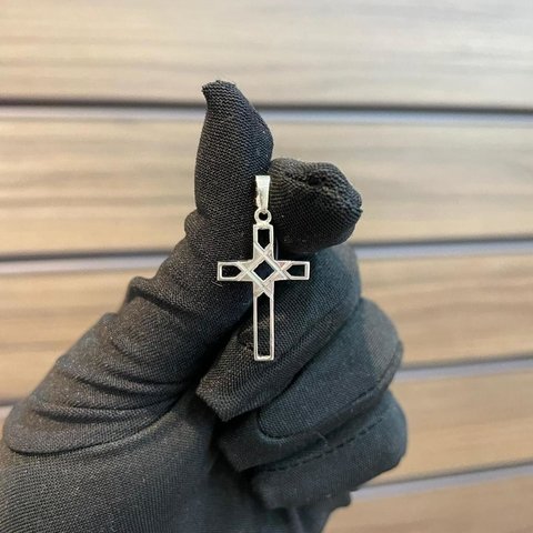Pingente Cruz 2,4X1,5cm Prata 925 - comprar online