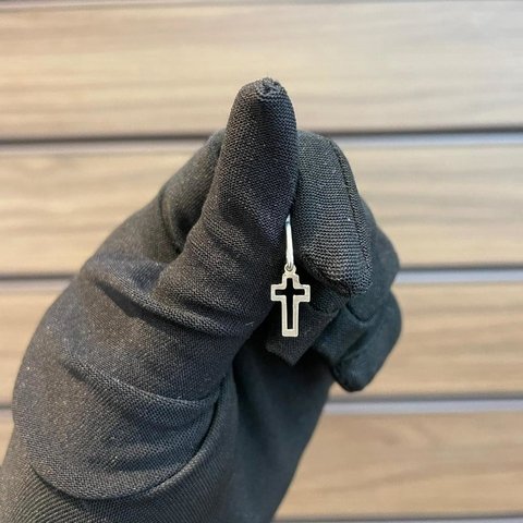 Pingente Cruz Mini 1,1X0,7cm Prata Legítima 925 - comprar online