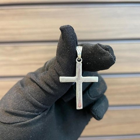Pingente Cruz 3X2,4cm Prata Legítima 925 - comprar online