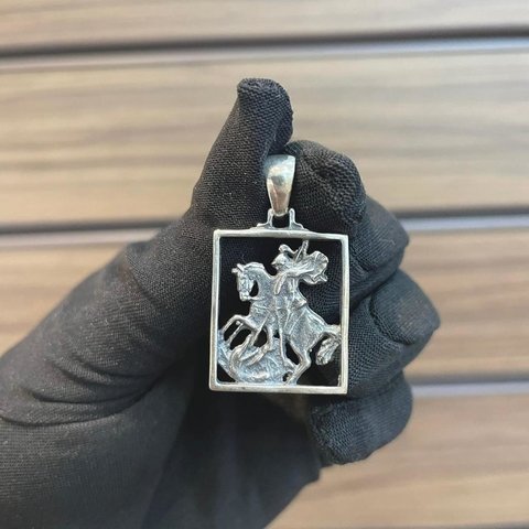 Pingente São Jorge Prata 925 - comprar online