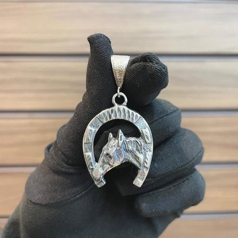 Pingente Ferradura 3,3X2,7cm Prata Legítima 925 - comprar online