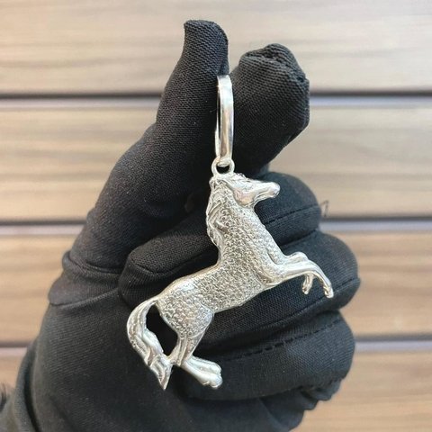 Pingente Cavalo 3,7X4,1cm Prata Legítima 925 - comprar online
