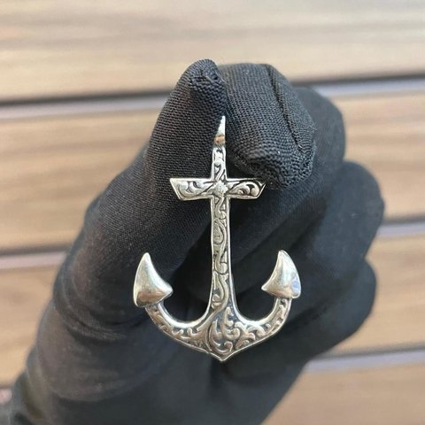 Pingente Ancora 3,3X2,5cm Prata Legítima 925 - comprar online