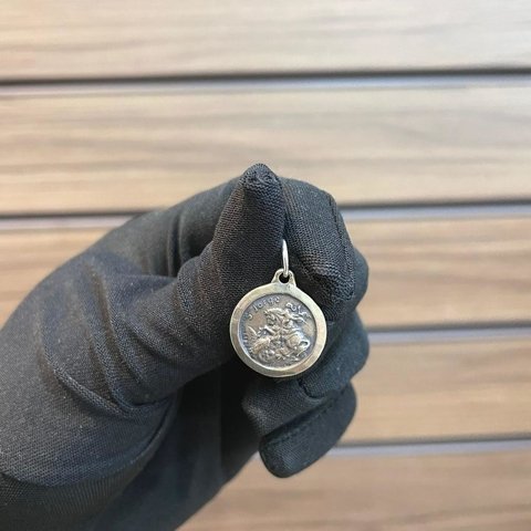 Pingente São Jorge 1,7X1,7cm Prata Legítima 925 - comprar online