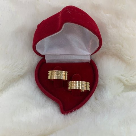 Par de Aliança 7MM Lisa Ref: 703