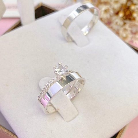 Aliança 5mm Lisa Prata 950