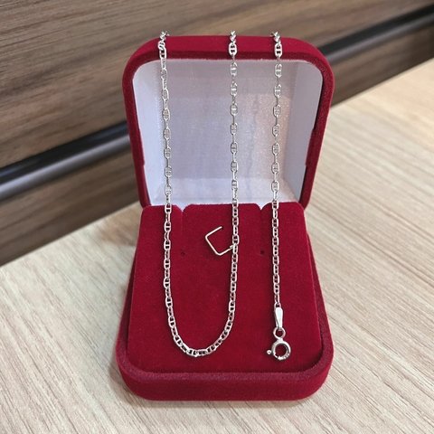Corrente Piastrine 50cm 2mm Prata 925