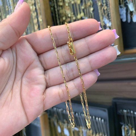 Pulseira Cartie 22cm 2mm Banhada a Ouro 18K