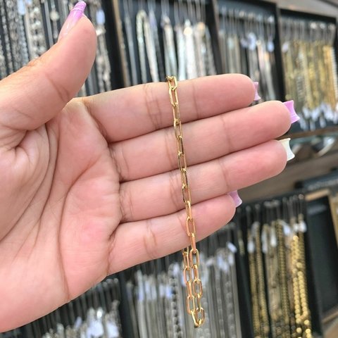 Pulseira Cartie 22cm 4mm Banhada a Ouro 18K