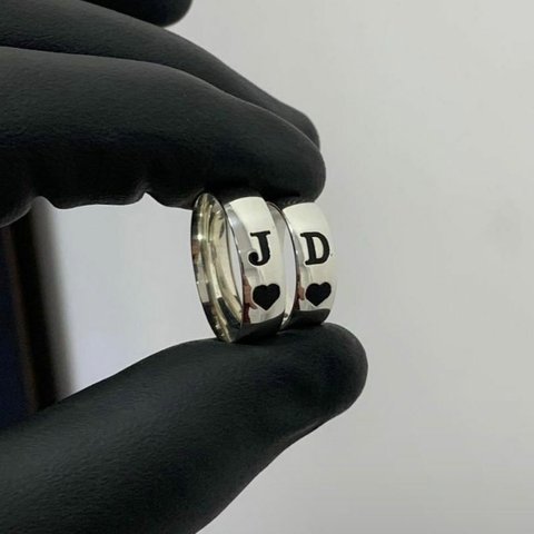 Aliança 8mm Gravação a Laser Prata 950