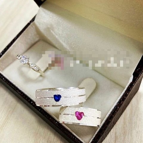 Aliança 7mm Coração de Zircônia Colorido Prata 950