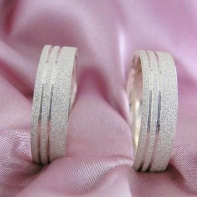 Aliança 6mm Prata 950