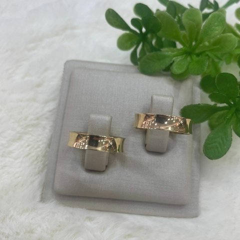 Aliança 5mm Banhada a Ouro 18K Ref: AL69