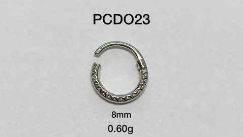 Piercing Orelha Lado Esquerdo Ouro Branco