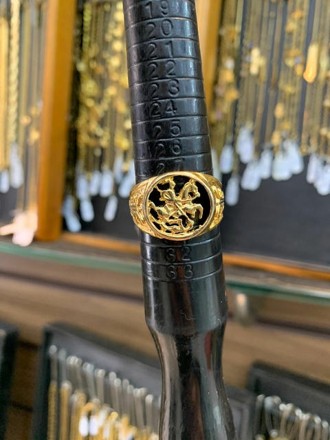 Anel São Jorge - 7.4G - Banhado a Ouro 18K