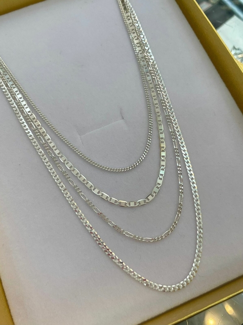 Correntes 50CM Prata 925