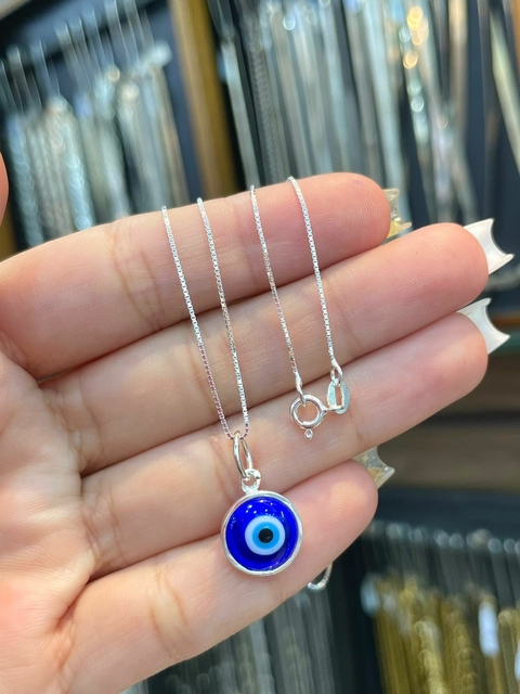 Colar Olho Grego Prata 925