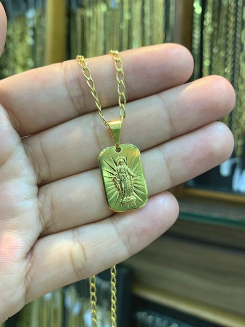 Pingente Nossa Senhora das Graças 2X1,3cm Banhado a Ouro 18K