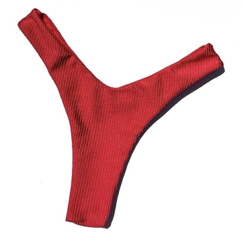 Calcinha Tulum Vermelha Canelada - comprar online